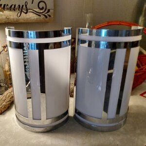 Set of Two 2 Wall Sconce Light Fixtures